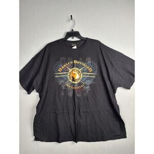 Harley Davidson Colonial Virginia Shirt Mens 3XL Black Eagle Skull Vintage 2010